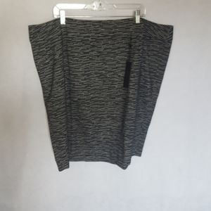 Lane Bryant Black/White Skirt, Size 28W